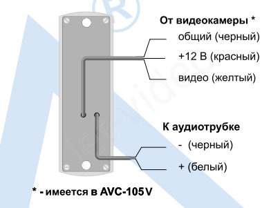 Схема подключения avc 105